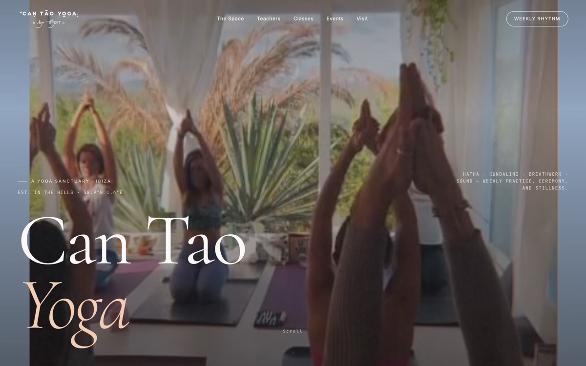 Can Tao Yoga — website design